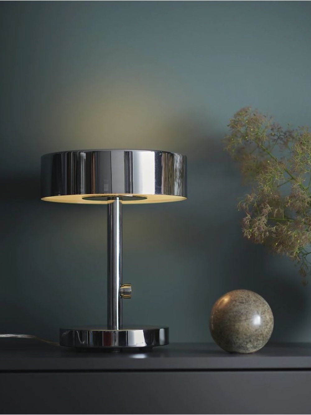 IKEA STOCKHOLM 2017 Table Desk Lamp Chrome Dimmable 403.455.90 Tested Working